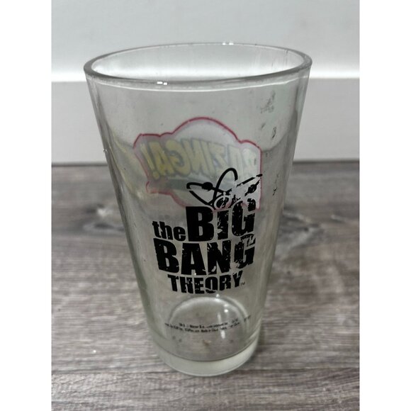 The Big Bang Theory 16 Oz Pint Beer Drinking Cocktail Glass Barware Bazinga - Picture 1 of 6